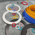 Gasket rata ptfe pigmen disesuaikan